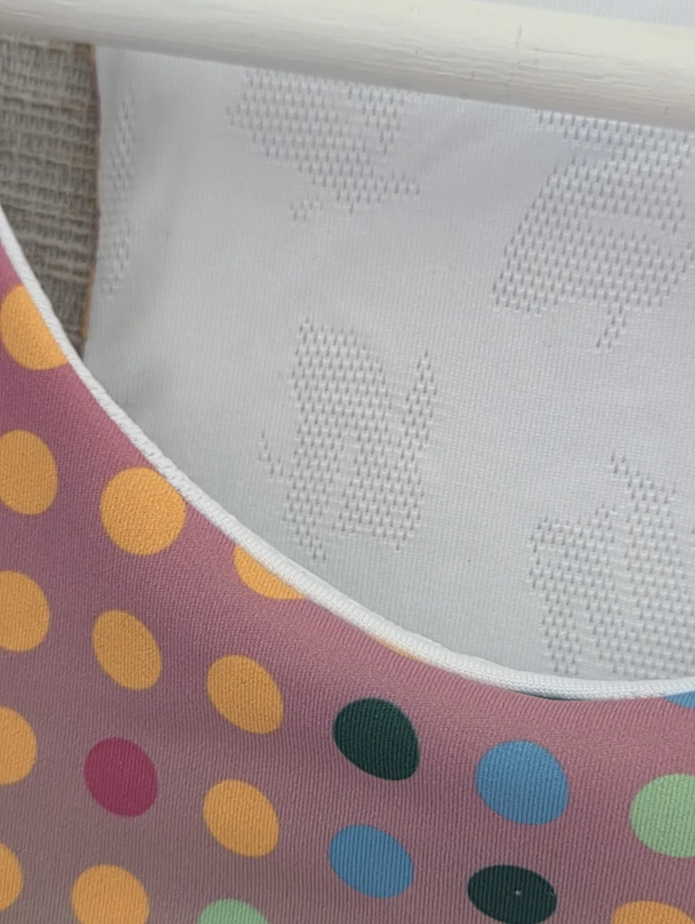 Rabbit racerback GO TIME japan Multicolor Dot-Print Active Tank Top - Picture 3 of 9